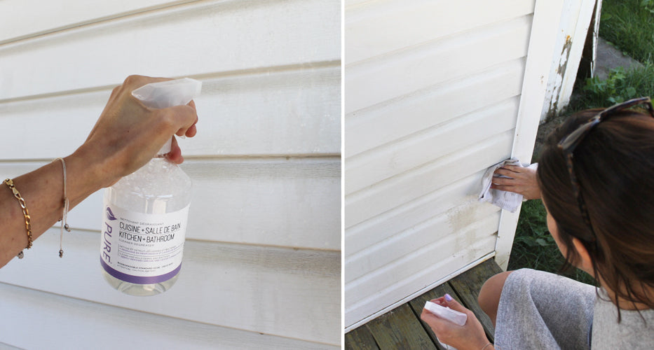 Éliminer la saleté sur le PVC