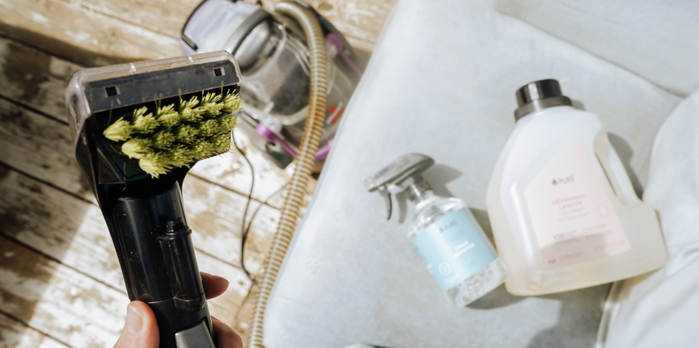 La shampouineuse avec tes produits Pure