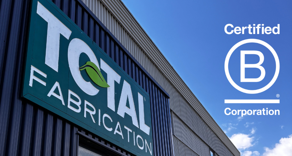 Total Fabrication obtient la prestigieuse certification B Corp