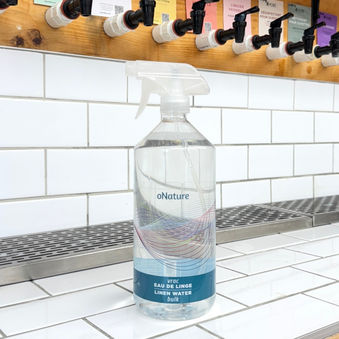 Eau de linge 1L avec vapo en liquidation