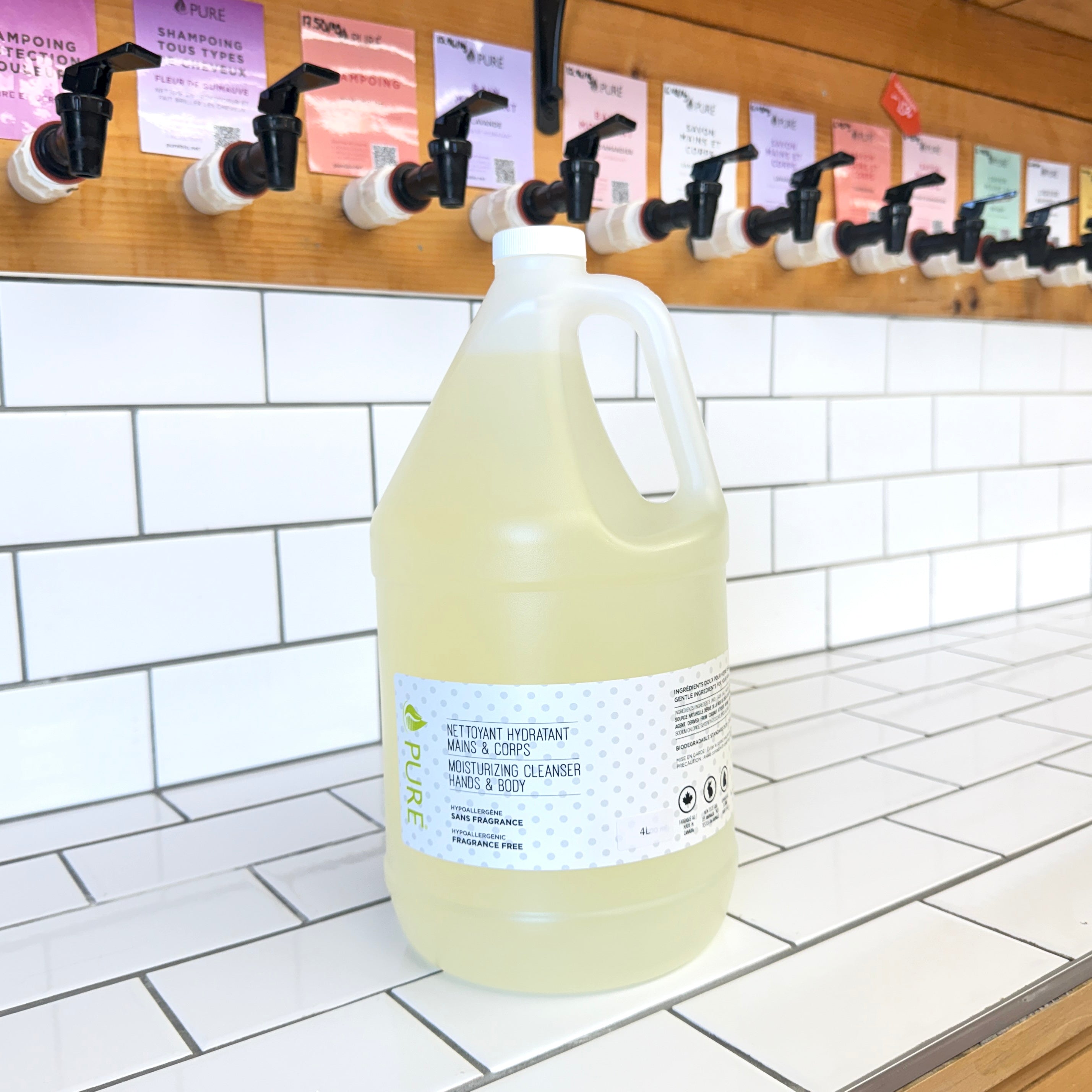 Savon mains corps sans parfum 4L liquidation
