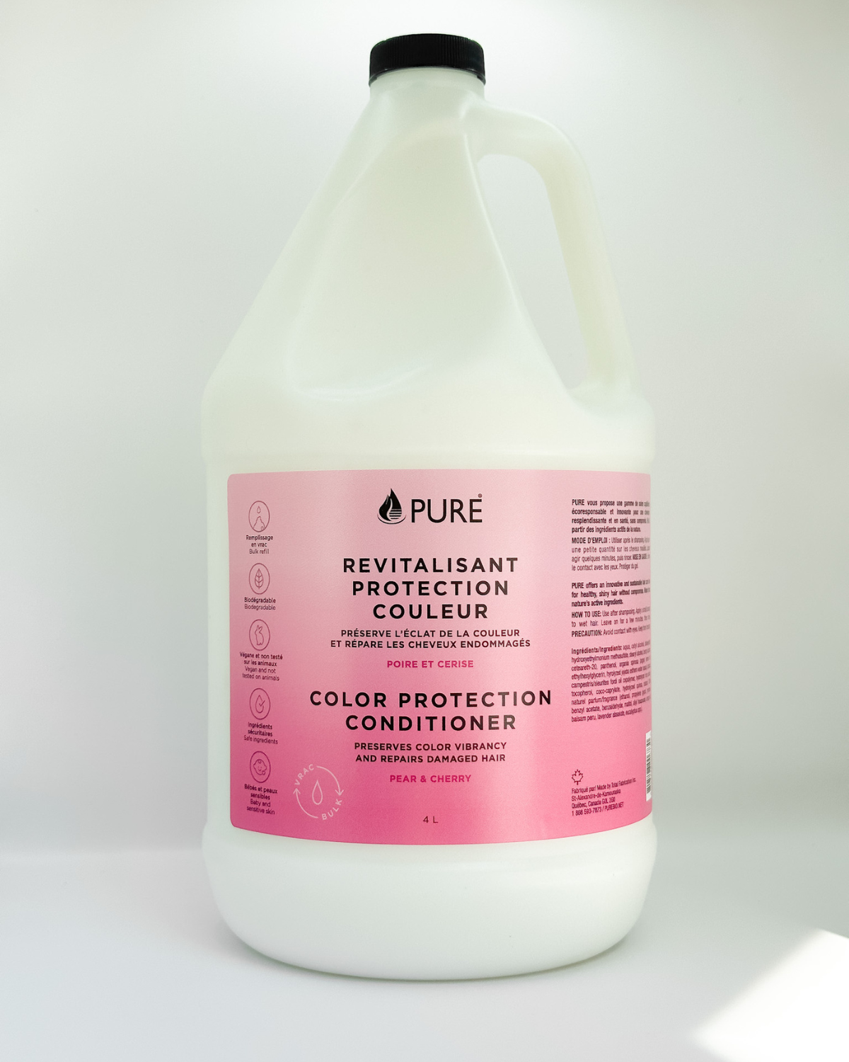Revitalisant protection couleur poire et cerise